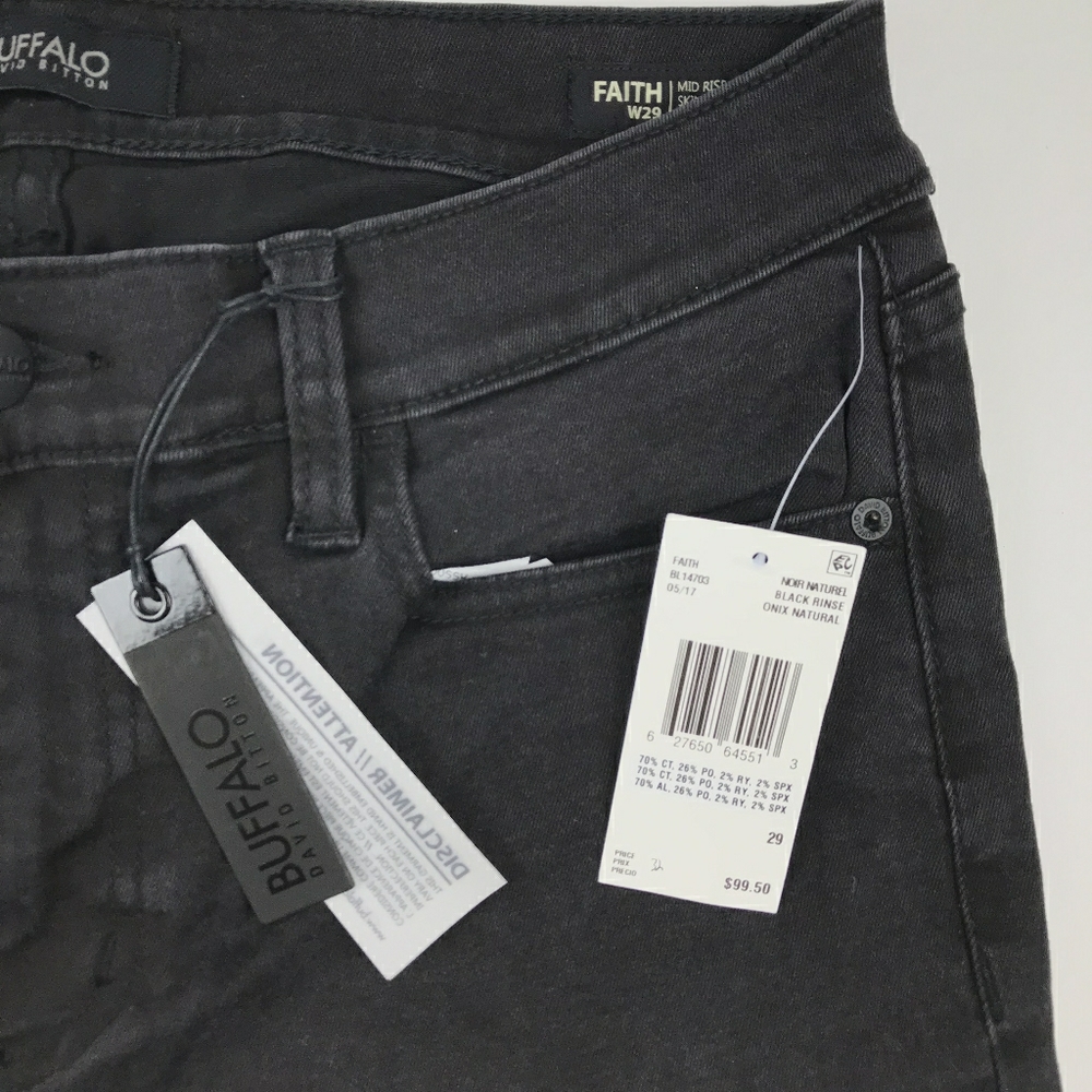 Buffalo David Bitton Faith Mid Rise Skinny… - Picture 2 of 7